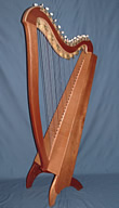 31 string celtic floor harp